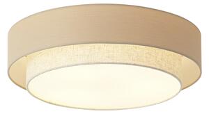 Nowoczesna lampa sufitowa beżowa 50 cm 3-źródła światła - Drum Duo