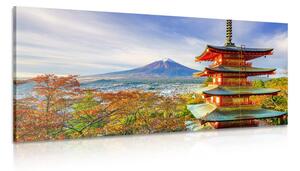 Obraz widok na Pagodę Chureito i górę Fuji