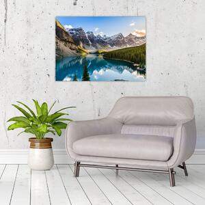 Obraz na szkle - Kanada, Park Narodowy Banff, Jezioro Moraine (70x50 cm)