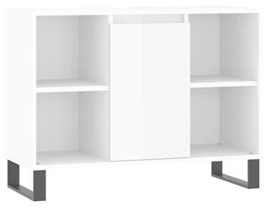 Szafka łazienkowa, biała z połyskiem, 80x33x60 cm