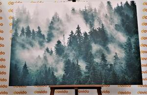 Obraz góry we mgle