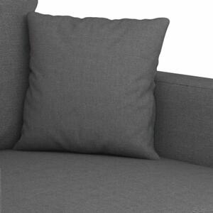 Sofa 3-osobowa, ciemnoszara, 180 cm, tapicerowana tkaninÄ