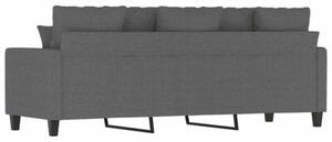 Sofa 3-osobowa, ciemnoszara, 180 cm, tapicerowana tkaninÄ