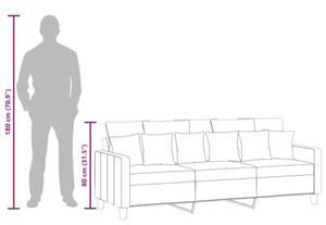 Sofa 3-osobowa, winna czerwieÅ, 180 cm,tapicerowana tkaninÄ