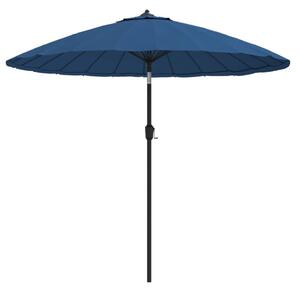 Parasol ogrodowy na słupku aluminiowym, 270 cm, lazurowy