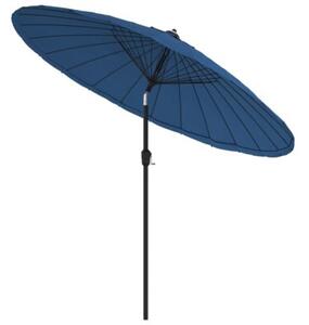Parasol ogrodowy na słupku aluminiowym, 270 cm, lazurowy