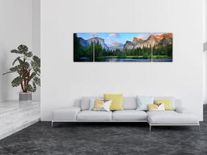 Obraz dzikiego górskiego krajobrazu (170x50 cm)