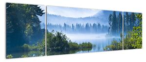 Obraz górskiego jeziora (170x50 cm)