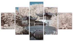 Obraz - Kwitnące drzewa w Azji (125x70 cm)