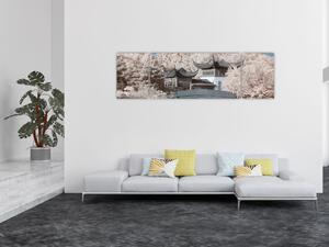 Obraz - Kwitnące drzewa w Azji (170x50 cm)
