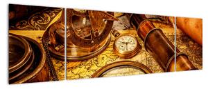 Obraz - Historyczne narzędzia marynarzy (170x50 cm)