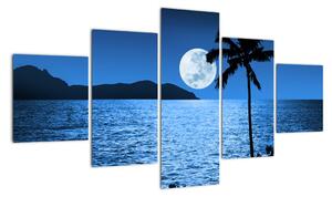 Obraz - Księżyc nad poziomem morza (125x70 cm)
