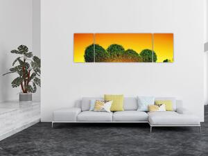 Obraz - Serce w koronach drzew (170x50 cm)