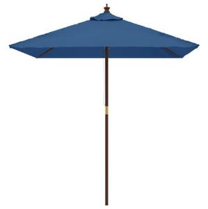 Parasol ogrodowy na drewnianym słupku, lazurowy, 198x198x231 cm
