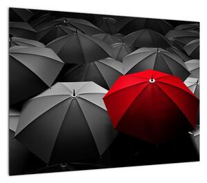Obraz otwartych parasoli (70x50 cm)