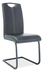 Krzesło H-148 Czarne / Ekoskóra Czarne