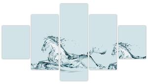 Obraz - Konie z kropli wody (125x70 cm)