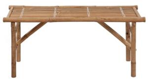 Składana ławka ogrodowa z poduszką, 118 cm, bambusowa