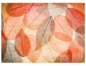 Obraz malowanych jesiennych liści (70x50 cm)