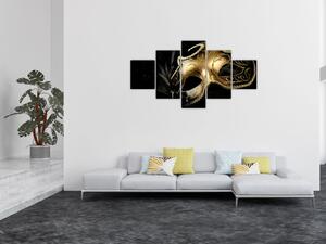 Obraz - Złoty drapak (125x70 cm)