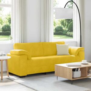 Sofa 3-osobowa, Å¼Ã³Åta, 220x77x82 cm, aksamit