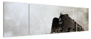 Obraz - Pociąg we mgle (170x50 cm)