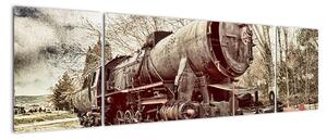 Historyczny wizerunek lokomotywy (170x50 cm)