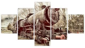 Historyczny wizerunek lokomotywy (125x70 cm)