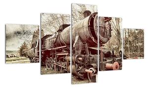 Historyczny wizerunek lokomotywy (125x70 cm)