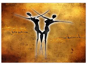 Obraz przedstawiający tańczącą parę (70x50 cm)