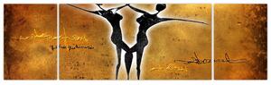 Obraz przedstawiający tańczącą parę (170x50 cm)