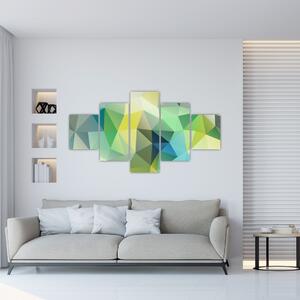 Obraz abstrakcji geometrycznej (125x70 cm)
