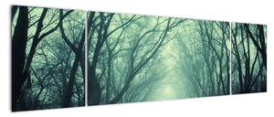 Obraz - Droga z aleją drzew (170x50 cm)