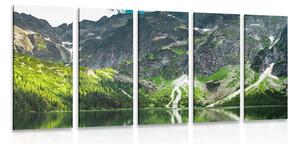 5-częściowy obraz Morskie Oko w Tatrach