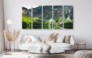 5-częściowy obraz Morskie Oko w Tatrach