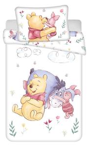Bawełniana pościel dziecięca do łóżeczka 100x135 cm Winnie the Pooh "Pooh Hugs" – Jerry Fabrics