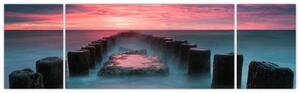 Obraz - Skały w morzu (170x50 cm)