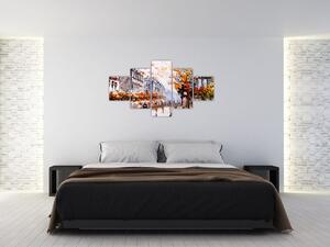 Obraz - Życie w mieście (125x70 cm)