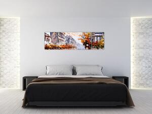 Obraz - Życie w mieście (170x50 cm)