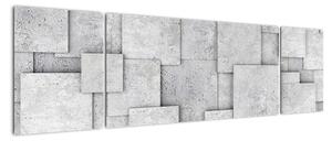 Obraz - Abstrakcja płytek betonowych (170x50 cm)