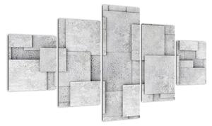 Obraz - Abstrakcja płytek betonowych (125x70 cm)