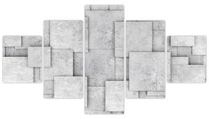 Obraz - Abstrakcja płytek betonowych (125x70 cm)
