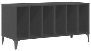 Szafka na pÅyty winylowe z pÃ³ÅkÄ czarny dÄ b 100 x 38 x 48 cm