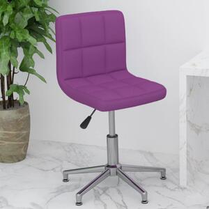 Obrotowe krzesło biurowe, fioletowe, sztuczna skóra
