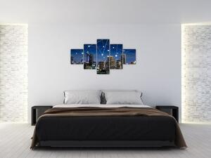 Obraz - Wielkie miasto nocą (125x70 cm)
