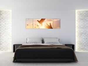 Obraz - Mała gołębico, leć! (170x50 cm)