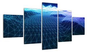 Obraz - Góry w modelu komputerowym (125x70 cm)