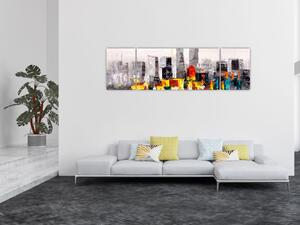 Obraz - Obraz przedstawiający duże miasto (170x50 cm)