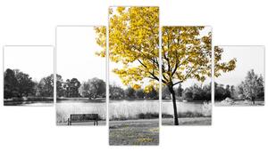 Obraz - Odpoczynek w parku (125x70 cm)