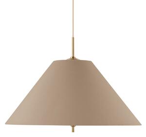 Lampa Wisząca Globen Lighting, IRIS, ściemnialny, brąz rdzawy, salon, tkanina | tekstylia, skandynawski